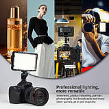 Лампа відеосвітло LED PT-F260B 26W LED260 color 3200-5600K, фото 5