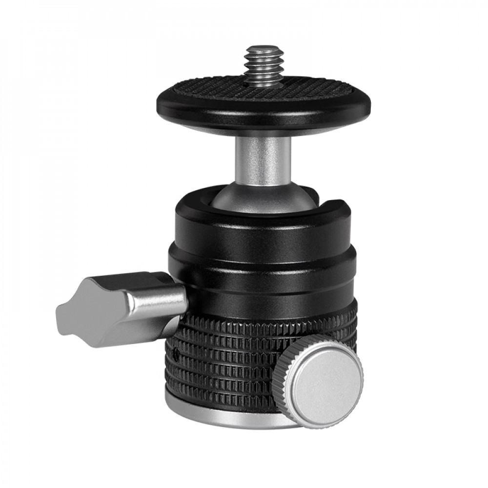 Шарнірне кріплення 360° для LED-лампи, фотоапарату,камери,GoPro до штатива, BH-V03, фото 1