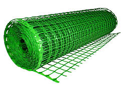 Сітка 45*45 1.0х20 м  пластикова Клевер (зелена) квадрат із запаяним краєм