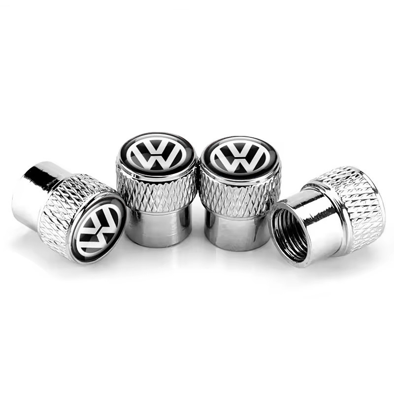 Ковпачки на ніпель для Фольксваген Rif Metal Silver Volkswagen (4 шт.)