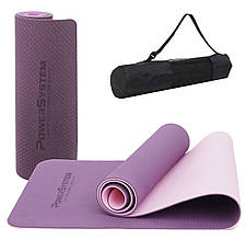 Килимок для йоги та фітнесу Power System PS-4060 TPE Yoga Mat Premium Purple (183х61х0.6)