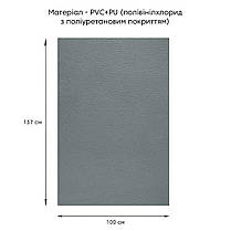 Самоклеюча екошкіра у рулоні 1.37*1m*0.5mm DEEP GREY (D) SW-00001154, фото 3
