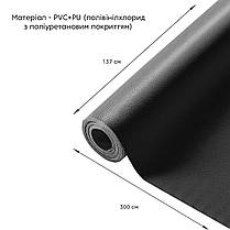 Самоклеюча екошкіра у рулоні 1.37*3m*0.5mm BLACK (D) SW-00001413, фото 3
