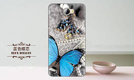 Силіконовий чохол бампер для Huawei ascend Y5 II з картинкою Кіт в окулярах, фото 3