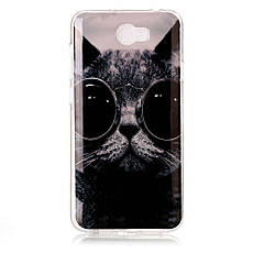 Силіконовий чохол бампер для Huawei ascend Y5 II з картинкою Never stop dreaming, фото 2