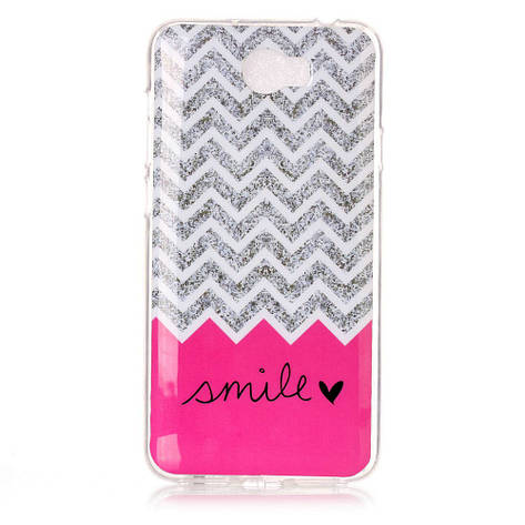 Силіконовий чохол бампер для Huawei ascend Y5 II з картинкою Smile, фото 1