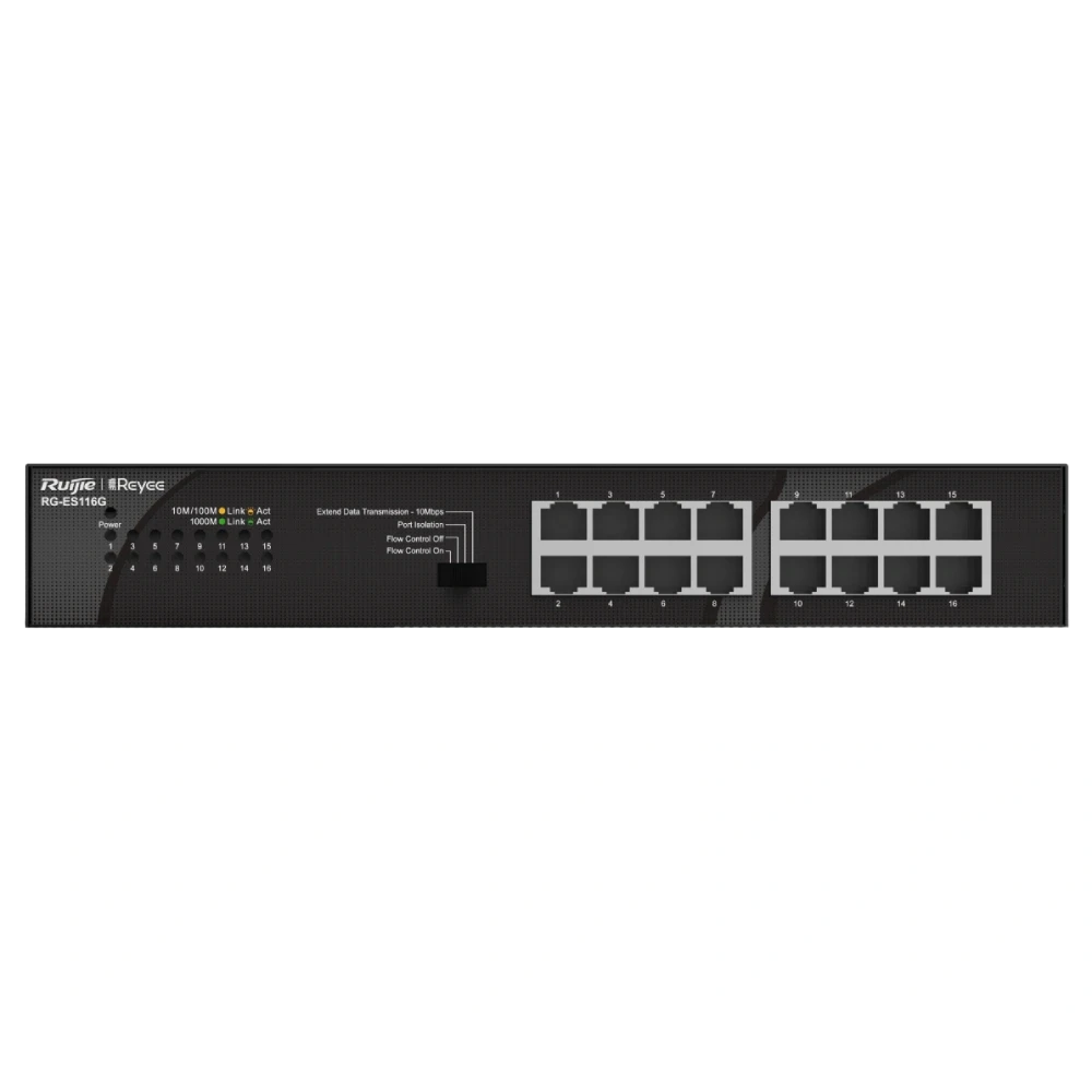 Ruijie Reyee RG-ES116G 16-портовий некерований без PoE 1000 Мбіт/с