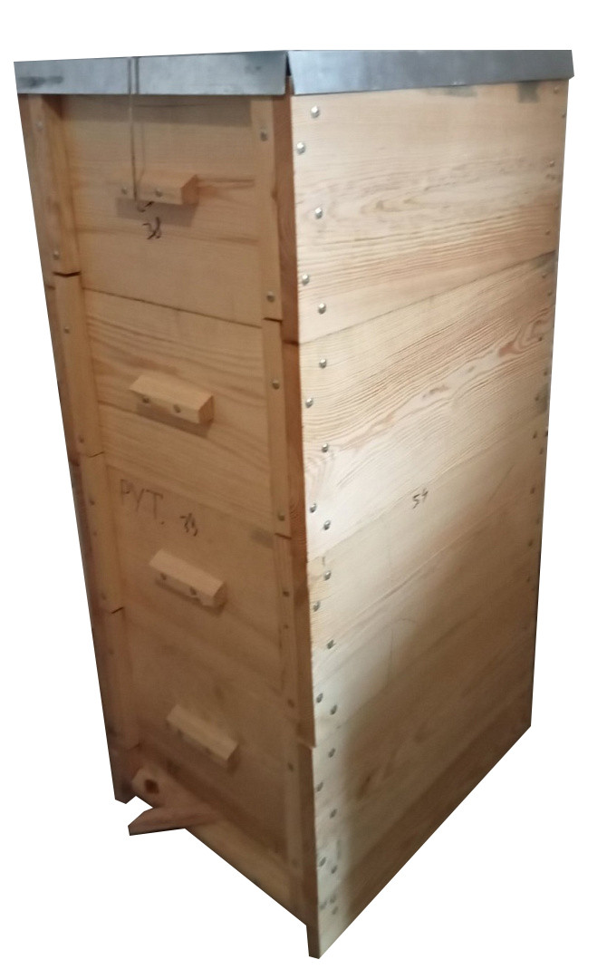 Вулик рогатий багатокорпусний, на 10 рамок, проварений у харчовому парафіні, на рамку 230, фото 1