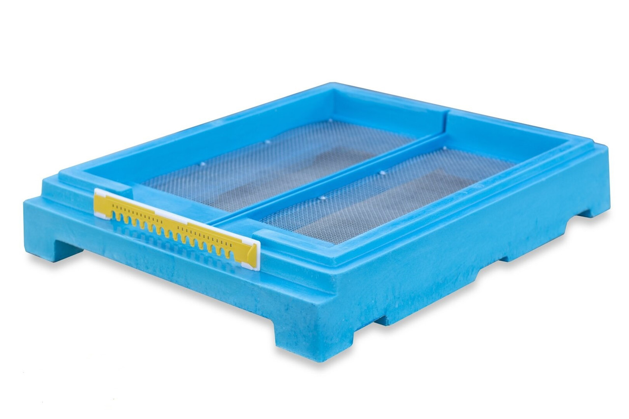 Дно ППУ "BeeStar" (кольорове, знімне, з сіткою та льотковим загороджувачем) на 10 рамковий Вулик, фото 1