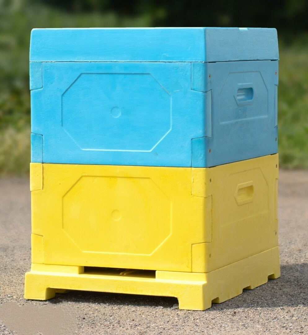 Вулик ППУ “BeeStar” (2 корпуси Рута 230 мм на 10 рамок) – кольоровий, фото 1