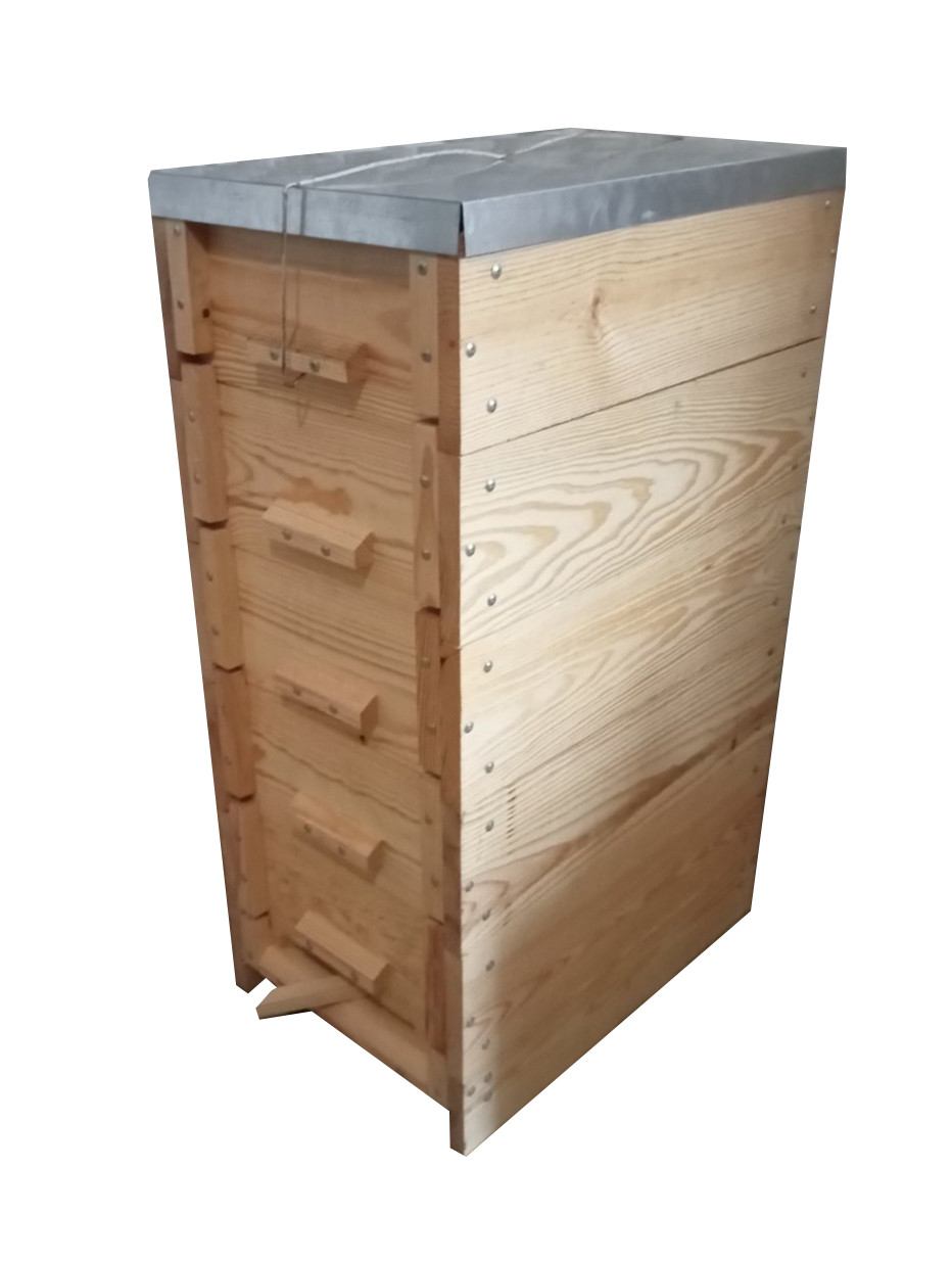 Вулик рогатий багатокорпусний, на 9 рамок, проварений у харчовому парафіні, на рамку 145, фото 1