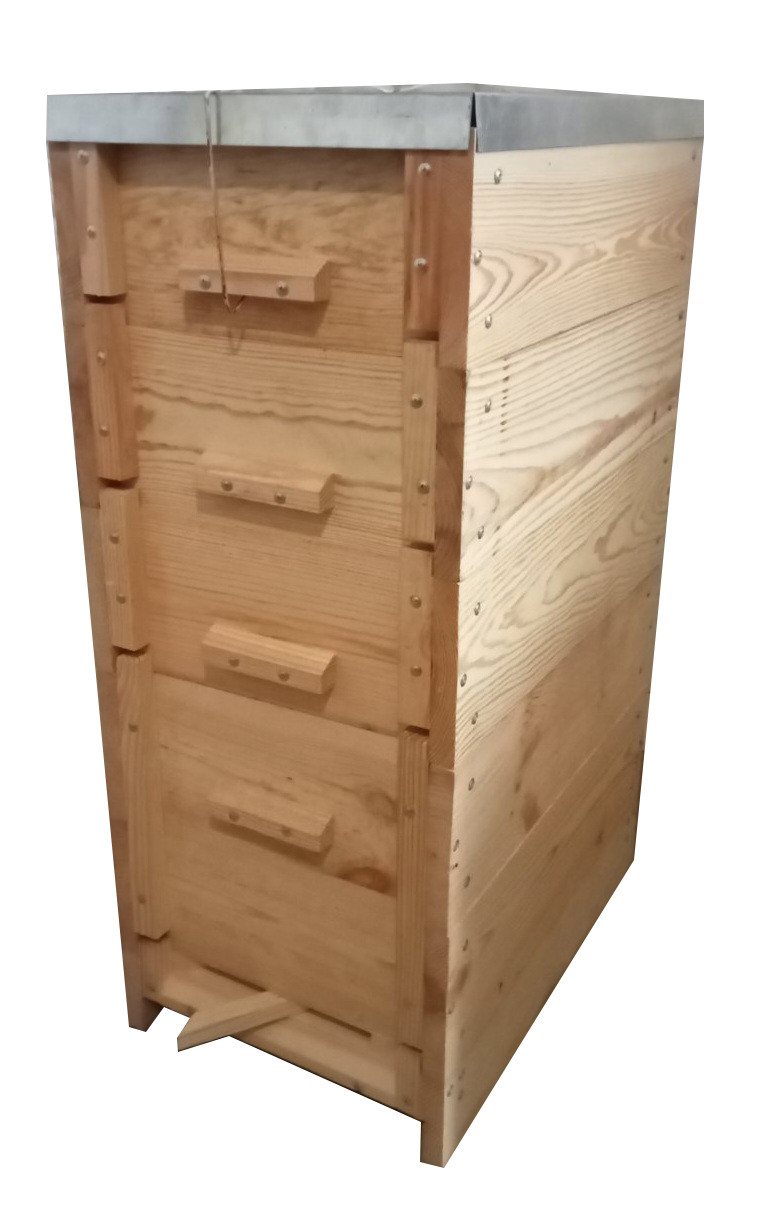 Вулик рогатий багатокорпусний, на 9 рамок, проварений у харчовому парафіні, гніздо на рамку 300, фото 1