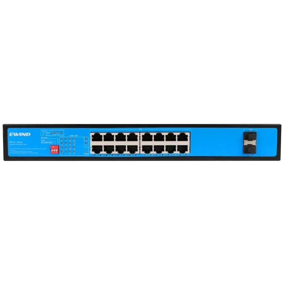 Ewind EW-S1918CG-AP 16-портовий PoE 300 Вт 2G SFP