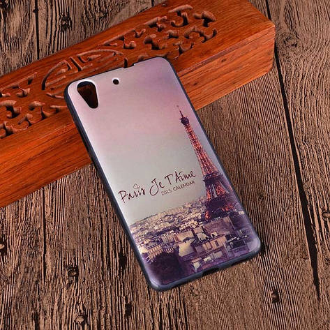 Силіконовий чохол на Huawei ascend Y6 II з картинкою Paris je t'aime, фото 1
