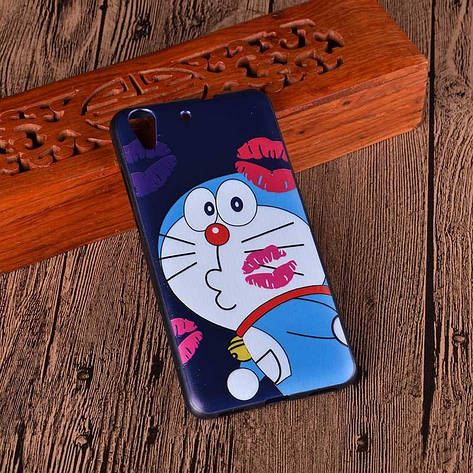 Силіконовий чохол на Huawei ascend Y6 II з картинкою кіт у поцілунках, фото 1