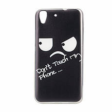 Чохол силіконовий бампер на Huawei ascend Y6 II з малюнком Орнамент синьо блакитний, фото 3