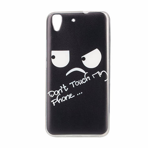 Чохол силіконовий бампер на Huawei ascend Y6 II з малюнком don't touch my phone, фото 1