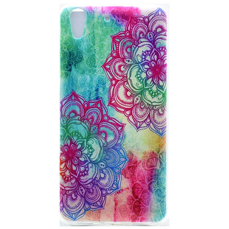 Чохол силіконовий бампер на Huawei ascend Y6 II з малюнком кольоровий Візерунок, фото 1