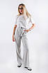 Брюки жіночі палаццо з резинкою світло-сірі 030222 (2000000130309), фото 4