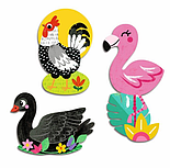 Набір фігурних наліпок Djeco Птахи DJ00058, фото 2