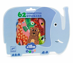 Набір фігурних наліпок Djeco Тварини сафарі DJ00059