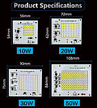 Smart IC SMD LED 20w 6500K Світлодіод 20w Світлодіодна збірка 1950Lm + Драйвер 72х62 мм., фото 2