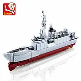 Конструктор SLUBAN M38-B0702 військовий корабель, 459 дет, фото 3