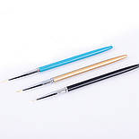 Набір пензликів для дизайну 3 шт, фото 5
