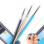 Набір пензликів для дизайну 3 шт, фото 6