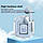 Бездротові навушники TWS T2 з прозорим зарядним кейсом вакуумні bluetooth 5.0 LED цифровий дисплей, фото 6
