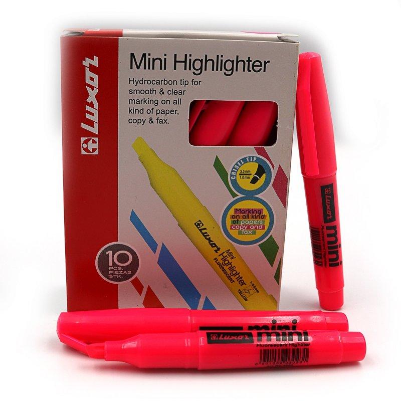 Текстовыделитель "Luxor" "Mini" 1-3,5 mm розовый 4004_
