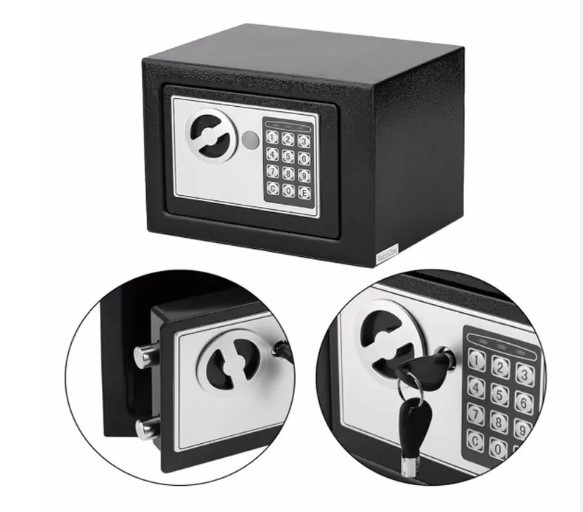Сейф готельний кодовий міні сейф схованка грошова скринька з кодовим замком, фото 1
