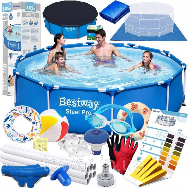 Бассейн басейн каркасный 305 x 76 BESTWAY 20 в 1 Польша (ID#669032425 ...