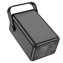 Зовнішній акумулятор PowerBank Hoco J110 60000 mAh PD/QC/22.5W/3USB/2Type-C/Ліхтар/black/, фото 3