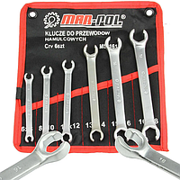 Набір ключів ріжкових для гальмівних шлангів 6 шт 6-18 мм Mar-Pol Ріжкові ключі