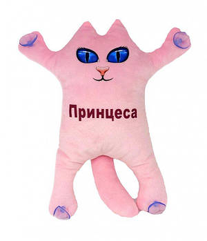 М'яка іграшка Котик на присосках Принцеса рожевий 30см, ТМ Dreamtoys KotDR1 G-Rich