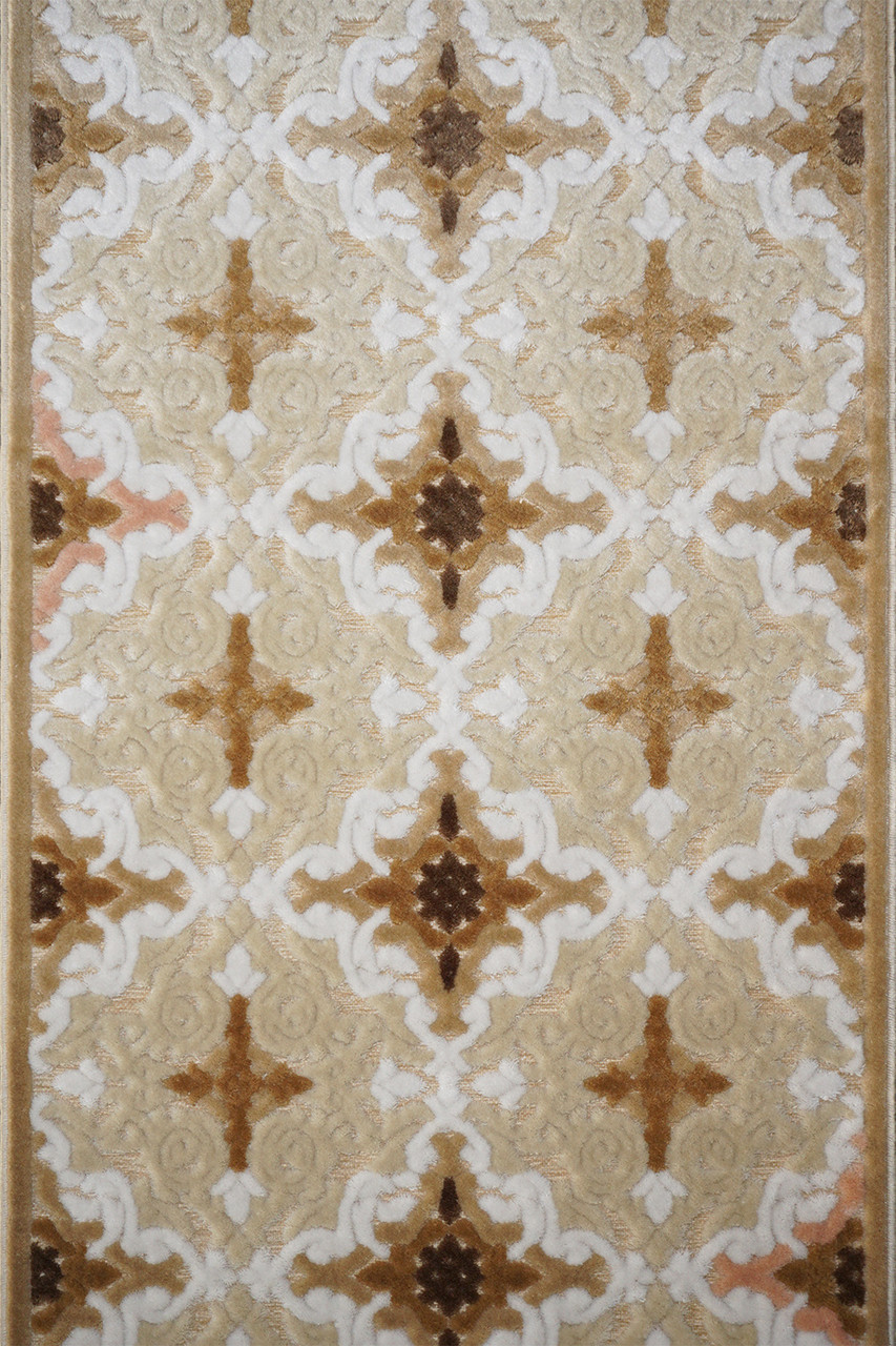 Килимова акрил кремова TOSKANA-J 2895p Cream ширина 1.2 м
