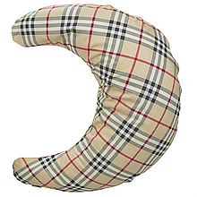 Подушка для вагітних і годування Місяць 74х54 см Дрібна клітинка