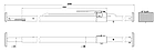 Штанга втулка телескопічна для кріплення вантажу, метал, 2350-2720 мм; Ø=38мм, фото 2