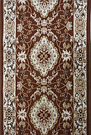 Килимова доріжка BCF коричнева ALMIRA 2304 Choco/Cream ширина 120 см