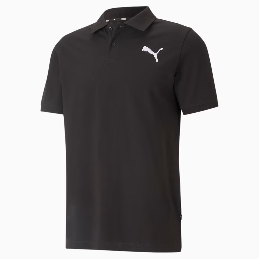 Поло чоловіче Puma Essentials Pique Men's Polo Shirt 586674 51 (чорна, бавовна 96%, повсякденна, бренд пума) XL (56-58)