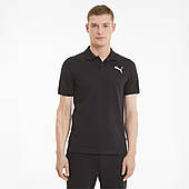 Поло чоловіче Puma Essentials Pique Men's Polo Shirt 586674 51 (чорна, бавовна 96%, повсякденна, бренд пума)