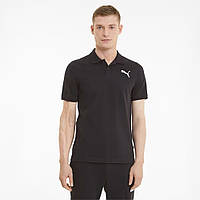 Поло чоловіче Puma Essentials Pique Men's Polo Shirt 586674 51 (чорна, бавовна 96%, повсякденна, бренд пума)