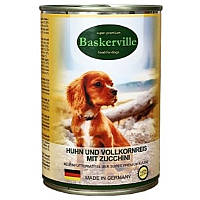 Корм для собак півень із рисом і цукіні 400 г Baskerville