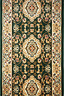 Килимова доріжка BCF зелена ALMIRA 2304 Green/Cream ширина 150 см