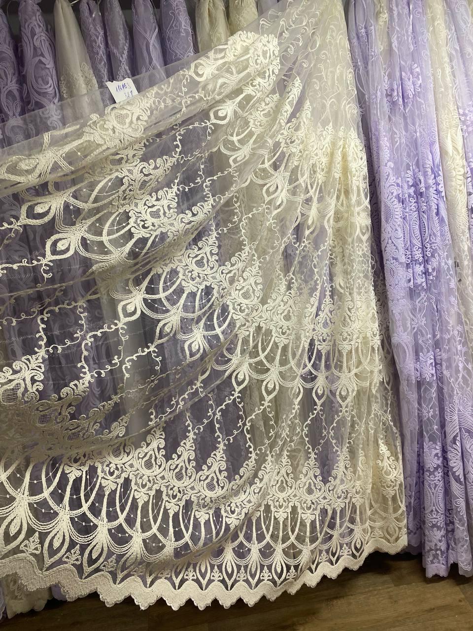 Тюль фатинова шинель заввишки 2,8 м. кремова