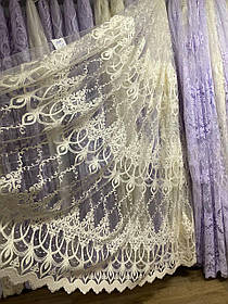 Тюль фатинова шинель заввишки 2,8 м. кремова