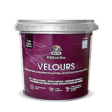 Інтер'єрна фарба для стін латексна Dufa Premium VELOURS P110 шовк. мат білий 1 л