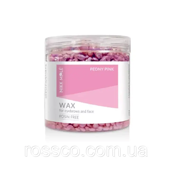Віск Nikk Mole в гранулах для брів і особи Peony Pink 100гр