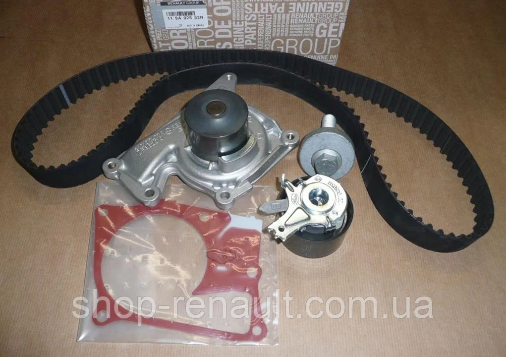 Renault (Original) 119A02552R — Комплект ременя ГРМ + Помпа на Рено K9K 1.5dci Duster/Logan/Kangoo/Clio